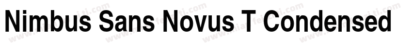 Nimbus Sans Novus T Condensed Bold字体转换